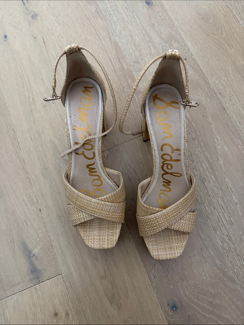 Sam Edelman Rafia Platform Heels